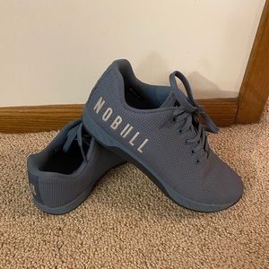No Bull slate/dusty blue training shoes -like new!